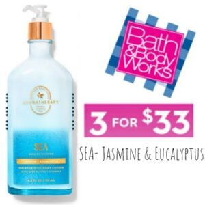 Aromatherapy Jasmine and Eucalyptus (Sea) Bath and Body Works Body lotion